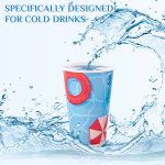 [125 Pack] 22oz Paper Cups, Disposable Paper Cups with Strawless Sip Lids, Paper Cold Cups With Lids Specially Designed for Cold Drinks, Beverages, Juices, and All Kinds of Cold Drinks - Image 5